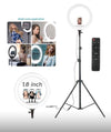 Luce Ad Anello Led Con Staffa Treppiede Telecomando Supporto Smartphone Foto Set Q-1800