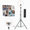 Luce Ad Anello Led Con Staffa Treppiede Telecomando Supporto Smartphone Foto Set Q-1800