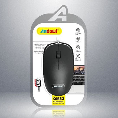 Mouse Cablato Cavo Usb Qm82 Sensore Ottico Con 3 Pulsanti Per Computer Design Colorato