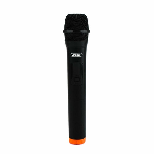 Microfono Vocale Karaoke Portatile Ricevitore Wireless Professionale Ricarica Usb Q-mic555