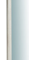 Biscottini Specchiera da parete in legno finitura bianco anticato L35xH3xL84 cm Made in Italy