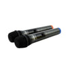 Set Di 2 Microfoni Vocali Wireless Per Registrazione Trasmissione In Diretta Q-mic558