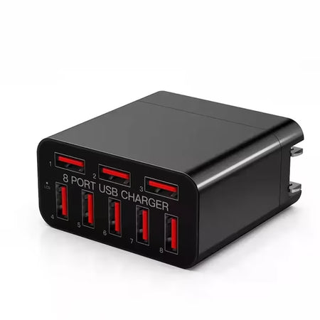 Caricabatterie Adattatore Alimentazione Da Rete Con 8 Porte Usb Qc Qualcomm 3.0 X82
