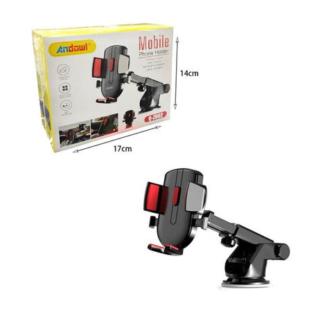 Supporto Per Telefono Portacellulare Da Auto Q-z002 Con Ventosa Regolabile Rotazione 360°