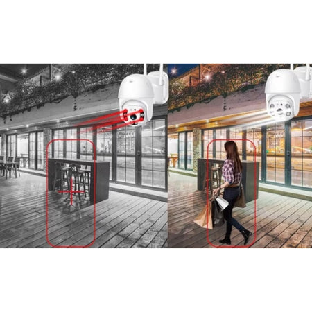 Telecamera Ip Wi-fi Panoramica Di Sorveglianza 8k Wireless Impermeabile Q-s4 Max