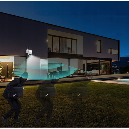 Telecamera Ip Wi-fi Panoramica Di Sorveglianza 8k Wireless Impermeabile Q-s4 Max