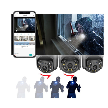 Telecamera Ip Wi-fi Panoramica Di Sorveglianza 8k Wireless Impermeabile Q-s4 Max