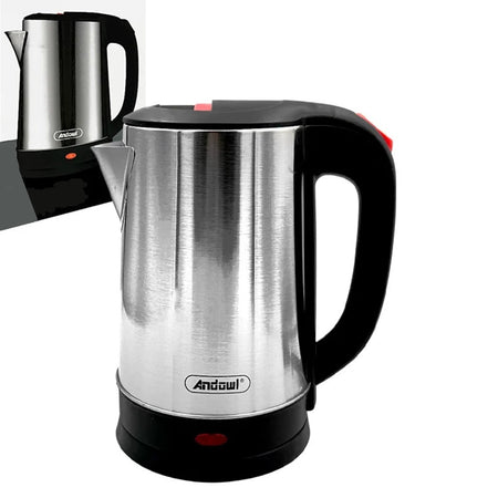 Bollitore Riscaldante Elettrico In Acciaio Inossidabile Capacità 1,8 Lt 1500 W Q-rs286
