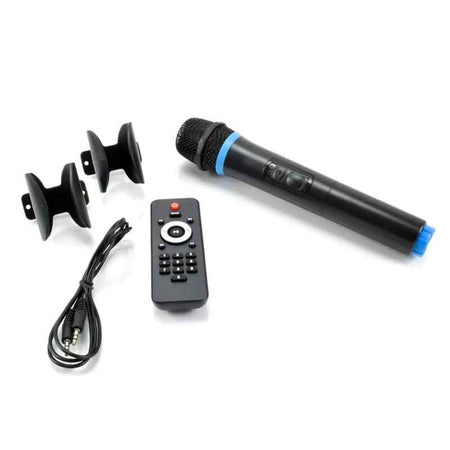 Altoparlante Bluetooth Karaoke Con Microfono Telecomando Effetti Di Luce Led Rgb Q-yx8000