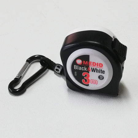 Medid 3mt flessometro tascabile black & white