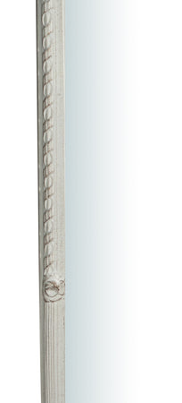 Biscottini Specchiera da parete in legno finitura bianco anticato L40xPR4,5x90 cm Made in Italy