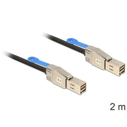 DeLOCK 83395 cavo Serial Attached SCSI [SAS] 2 m Nero (Delock SAS eksternt kabel - 2 m)