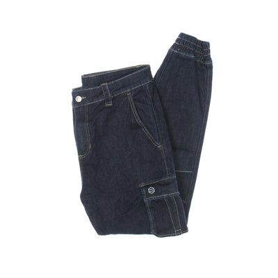 DOLLY NOIRE Jeans Uomo Cargo Long 903 Denim Pants Denim Blue da uomo