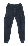 DOLLY NOIRE Jeans Uomo Cargo Long 903 Denim Pants Denim Blue da uomo