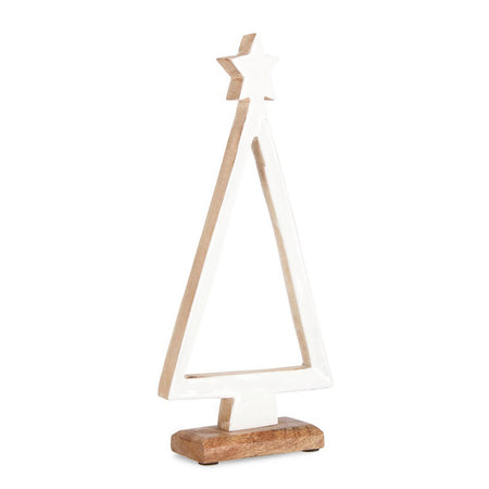 Pino "Rayane" decorativo in legno con stella decorazione natalizia