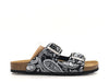 GRUNLAND Ciabatte donna due fasce CB2671 Nero
