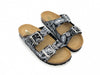 GRUNLAND Ciabatte donna due fasce CB2671 Nero