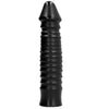 Maxi dildo anale vaginale con ventosa ALL BLACK Nero 26cm