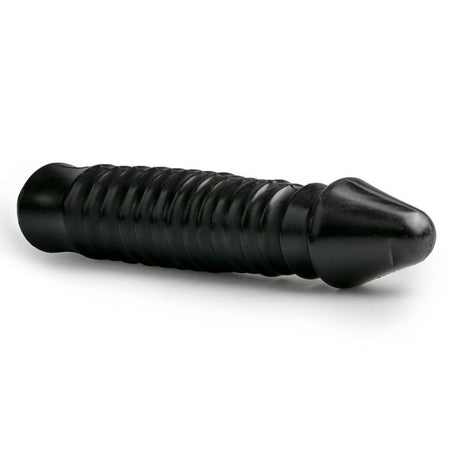 Maxi dildo anale vaginale con ventosa ALL BLACK Nero 26cm