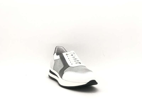 DONNA SOFT Sneakers donna in pelle MOT035 white grigio