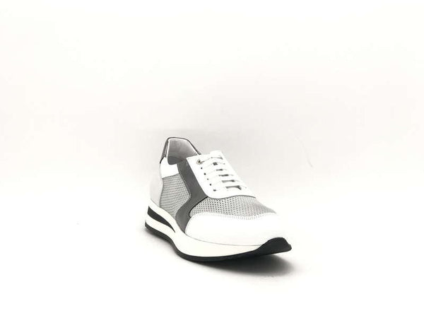 DONNA SOFT Sneaker donna in pelle MOT035 white grey