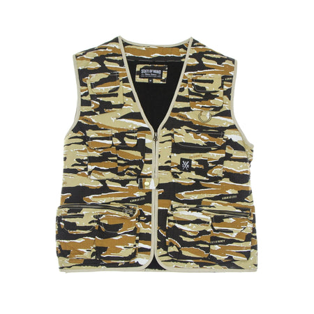 5TATE OF MIND Smanicato Uomo Retrofuture Vest Jacket Camouflage da uomo