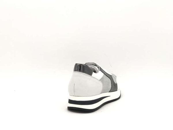 DONNA SOFT Sneaker donna in pelle MOT035 white grey