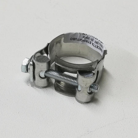 Fascetta in acciaio stringi tubo larga a bullone