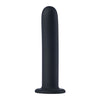 Strap on dildo indossabile in silicone nero con mutandina elastica nera