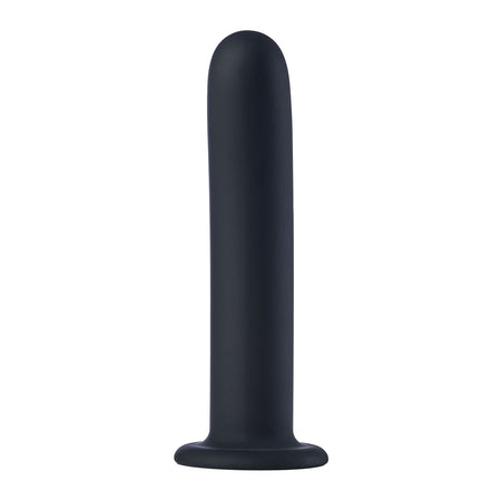 Strap on dildo indossabile in silicone nero con mutandina elastica nera