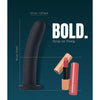 Strap on dildo indossabile in silicone nero con mutandina elastica nera