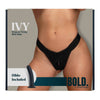 Strap on dildo indossabile in silicone nero con mutandina elastica nera