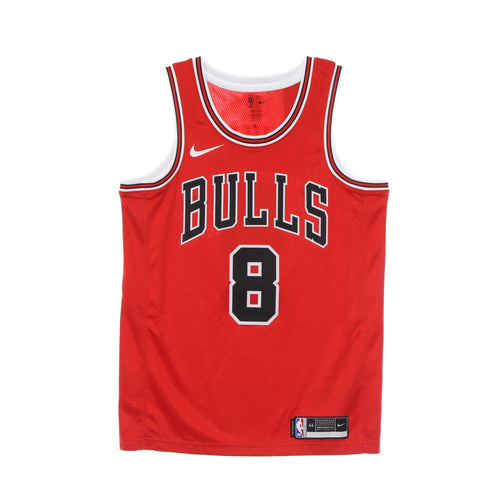 NIKE NBA Canotta Basket Uomo Nba Swingman Jersey Icon Edition 2020 No 8 Zach Lavine Chibul University Red/white/black da uomo