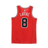 NIKE NBA Canotta Basket Uomo Nba Swingman Jersey Icon Edition 2020 No 8 Zach Lavine Chibul University Red/white/black da uomo