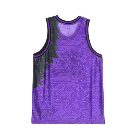NIKE NBA Canotta Tipo Basket Uomo Dri Fit Jersey "goon Squad" Lebron James X Space Jam Hyper Grape/wolf Grey da uomo