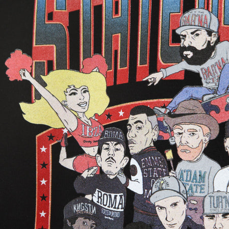 5TATE OF MIND Felpa Girocollo Uomo 10th Years Anniversary League Crewneck Black da uomo