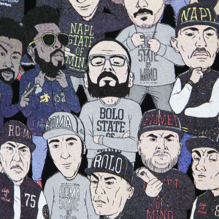 5TATE OF MIND Felpa Girocollo Uomo 10th Years Anniversary League Crewneck Black da uomo