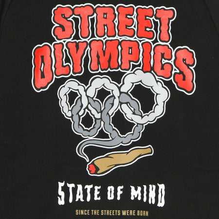 5TATE OF MIND Felpa Girocollo Uomo Street Olympics Crewneck Black da uomo