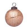 Sfera Brill in vetro color caramello lucido Ø 10 cm per decorazioni natalizie