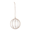 Sfera Silken per albero di Natale color oro Ø 8 cm