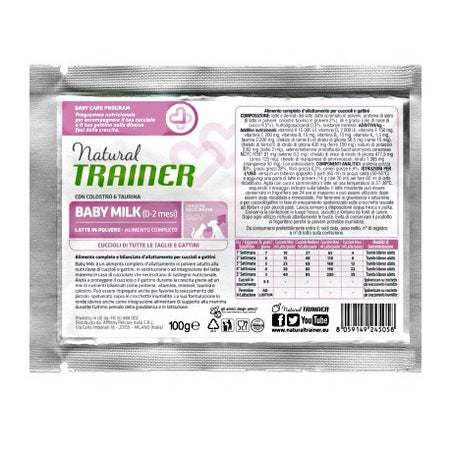 Natural Trainer Baby Milk latte in polvere Cuccioli cane e gatto 100 gr