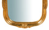Biscottini Specchiera da parete in legno finitura foglia oro anticato L33xPR3xH79 cm Made in Italy
