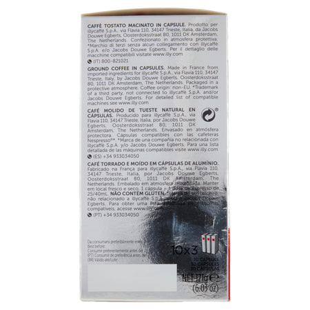 Illy Capsule Compatibili Nespresso 3 Conf. Da 10 Gusto Classico