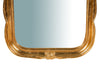 Biscottini Specchiera da parete in legno finitura foglia oro anticato L47xPR4xH100 cm Made in Italy