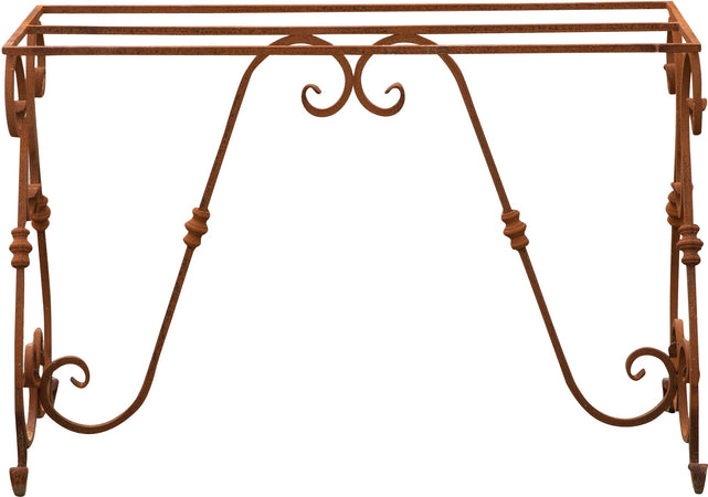 Biscottini Base tavolo in ferro pieno L110xPR50xH74 cm. forgiato mano trattato, Offerta