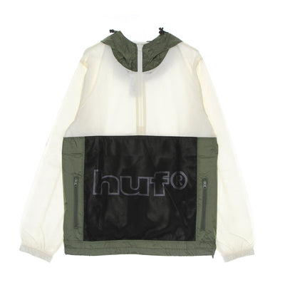 HUF Giacca a Vento Infilabile Uomo Wireframe Anorak Natural da uomo