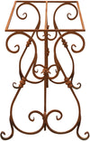 Biscottini Base tavolo in ferro pieno L110xPR50xH74 cm. forgiato mano trattato, Offerta