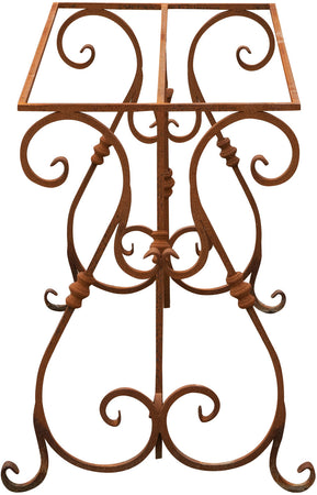 Biscottini Base Tavolo Biscottini Ferro Pieno Forgiato a Mano 110x50x74 Robustezza Unica