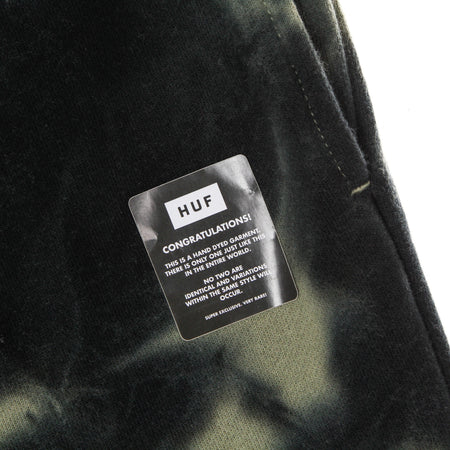 HUF Pantalone Tuta Felpato Uomo In Bloom Fleece Pant Olive da uomo