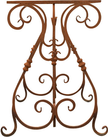 Biscottini Base tavolo in ferro pieno L110xPR50xH74 cm. forgiato mano trattato, Offerta